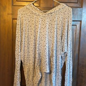 Brandy Melville Floral Hoodie